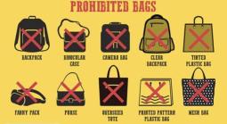 You are not allowed to bring any kinds of bags listed in this picture into Antelope Canyon.